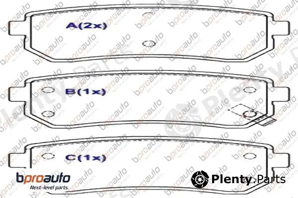 Bproauto 1BP31050AA — Brake Pad Set, disc brake