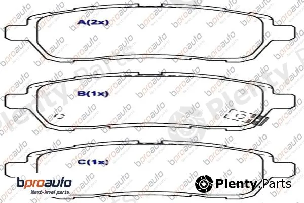 Bproauto 1BP30907AA — Brake Pad Set, disc brake