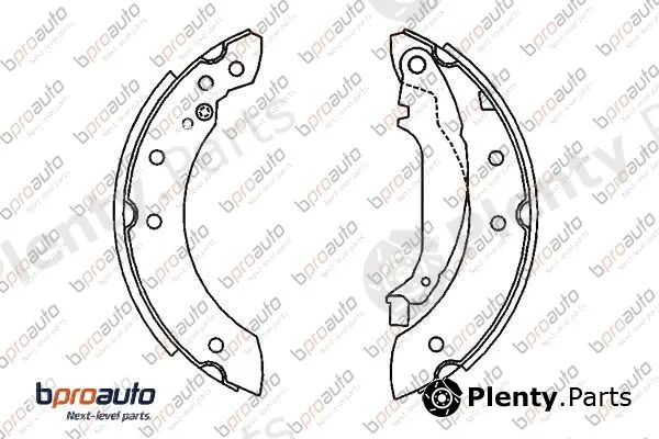 Bproauto 1BP31180AA — Brake Shoe Set