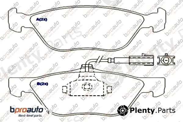 Bproauto 1BP30935AA — Brake Pad Set, disc brake