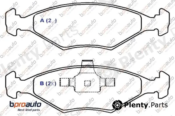 Bproauto 1BP30872AA — Brake Pad Set, disc brake