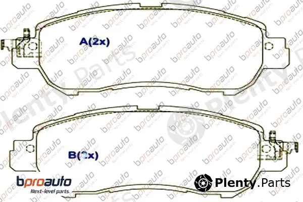 Bproauto 1BP31095AA — Brake Pad Set, disc brake