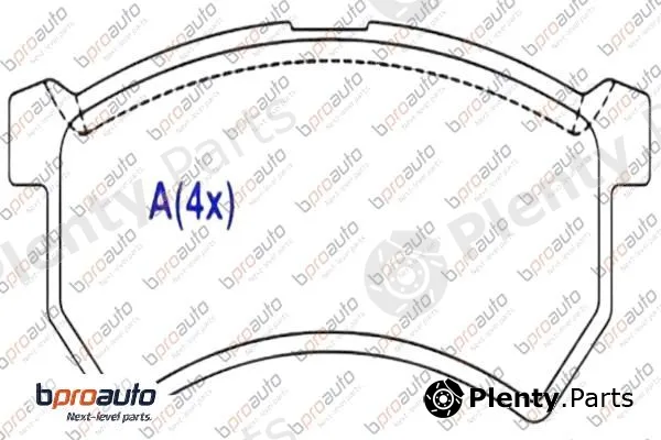 Bproauto 1BP31030AA — Brake Pad Set, disc brake