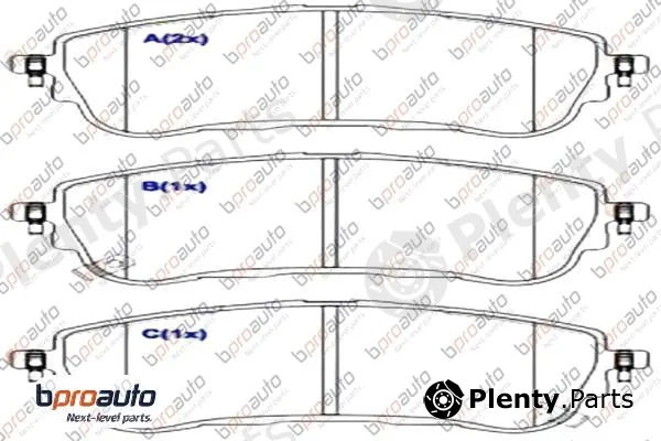 Bproauto 1BP31071AA — Brake Pad Set, disc brake