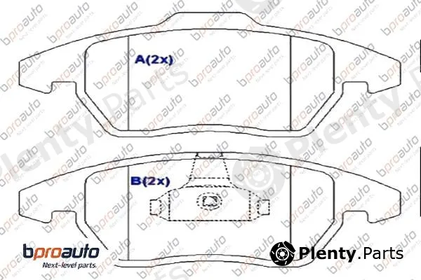Bproauto 1BP31106AA — Brake Pad Set, disc brake