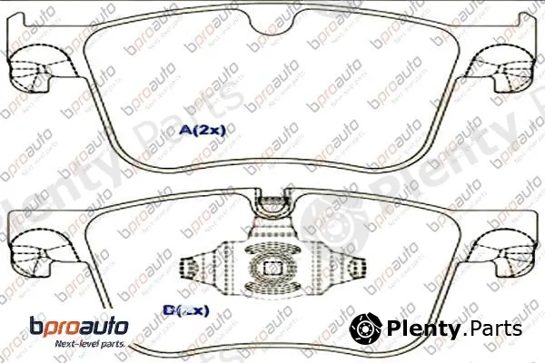 Bproauto 1BP31101AA — Brake Pad Set, disc brake