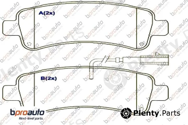 Bproauto 1BP31010AA — Brake Pad Set, disc brake