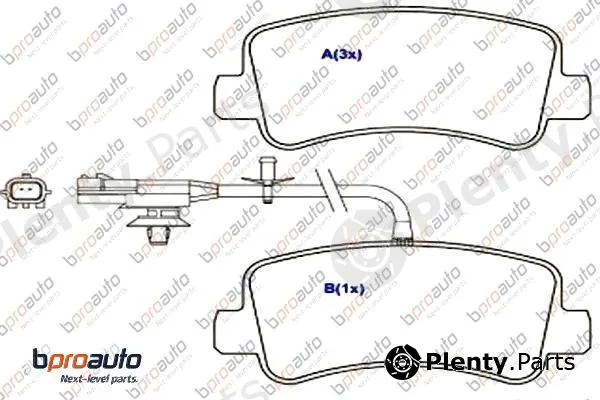 Bproauto 1BP31028AA — Brake Pad Set, disc brake