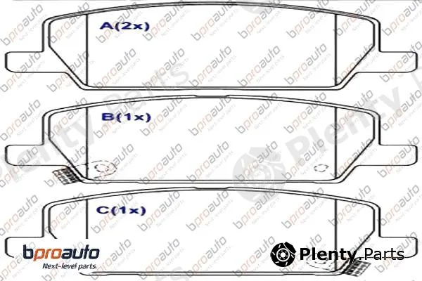 Bproauto 1BP31057AA — Brake Pad Set, disc brake