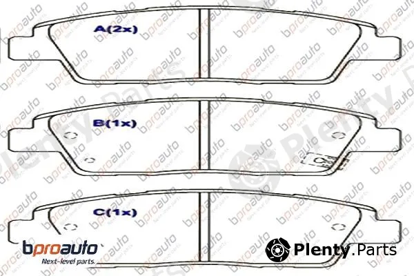 Bproauto 1BP31086AA — Brake Pad Set, disc brake