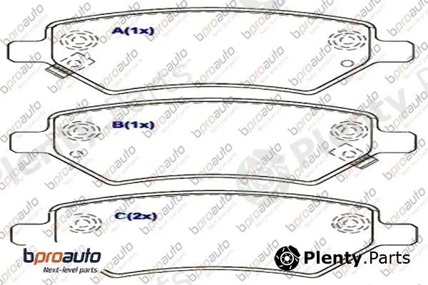 Bproauto 1BP30979AA — Brake Pad Set, disc brake
