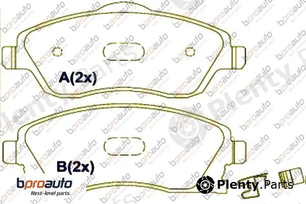Bproauto 1BP30869AA — Brake Pad Set, disc brake