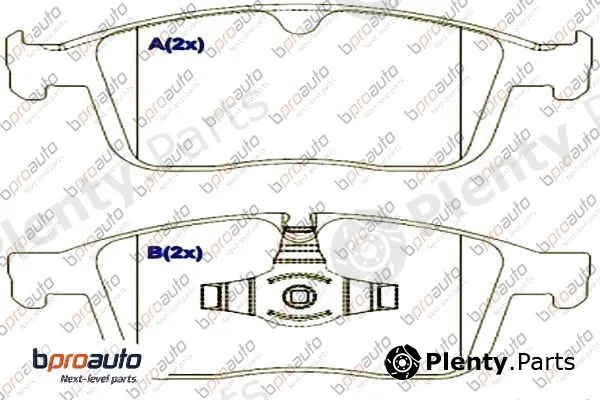 Bproauto 1BP31055AA — Brake Pad Set, disc brake