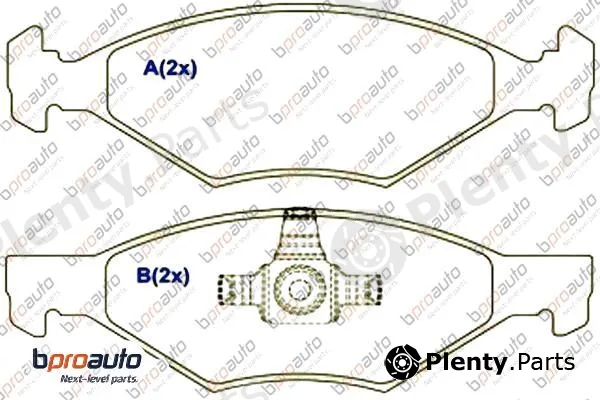 Bproauto 1BP31011AA — Brake Pad Set, disc brake