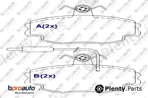 Bproauto 1BP30864AA — Brake Pad Set, disc brake