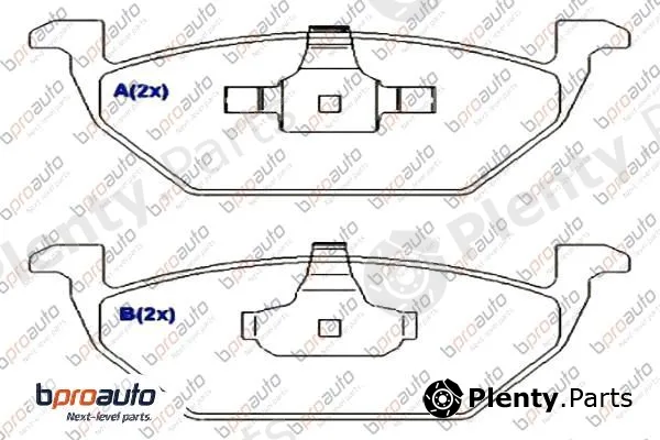 Bproauto 1BP30895AA — Brake Pad Set, disc brake