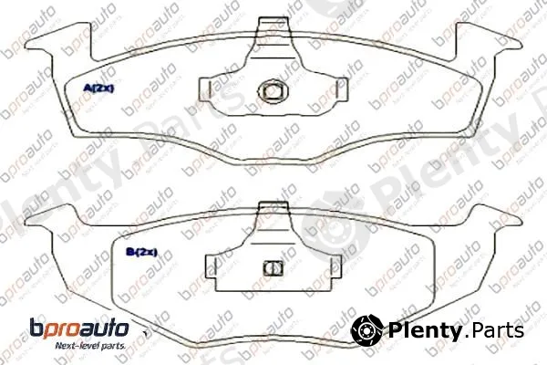 Bproauto 1BP30890AA — Brake Pad Set, disc brake