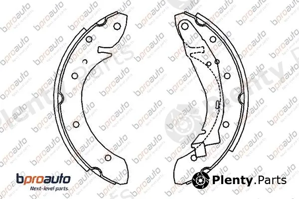 Bproauto 1BP31182AA — Brake Shoe Set