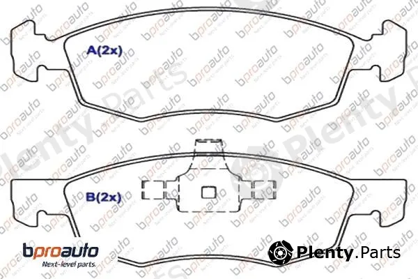 Bproauto 1BP30855AA — Brake Pad Set, disc brake
