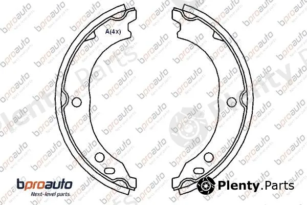 Bproauto 1BP31147AA — Brake Shoe Set