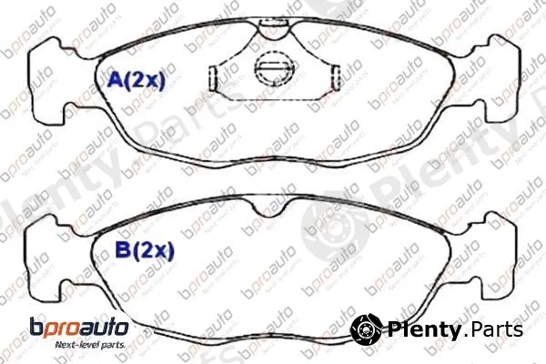 Bproauto 1BP30848AA — Brake Pad Set, disc brake