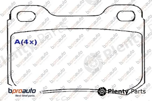 Bproauto 1BP30859AA — Brake Pad Set, disc brake