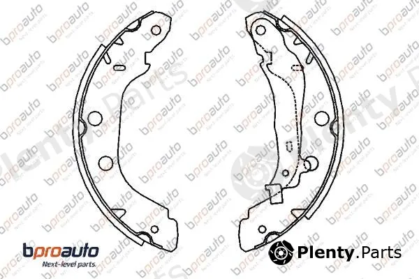 Bproauto 1BP31184AA — Brake Shoe Set