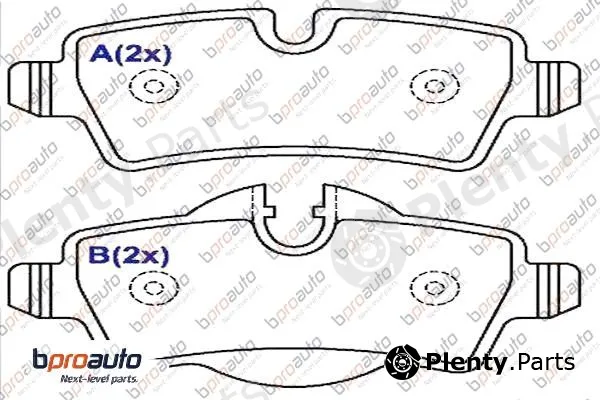 Bproauto 1BP30977AA — Brake Pad Set, disc brake