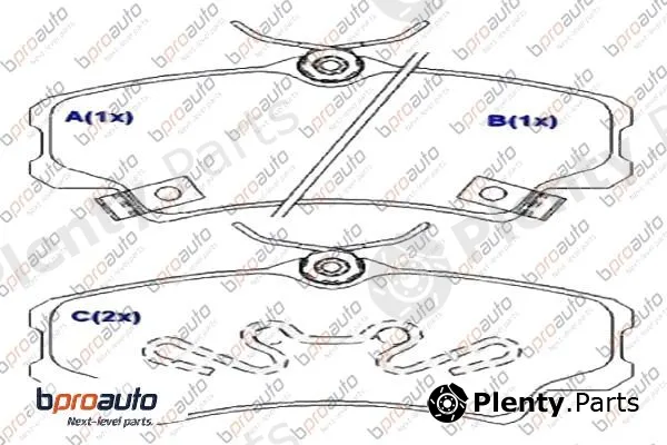 Bproauto 1BP30885AA — Brake Pad Set, disc brake
