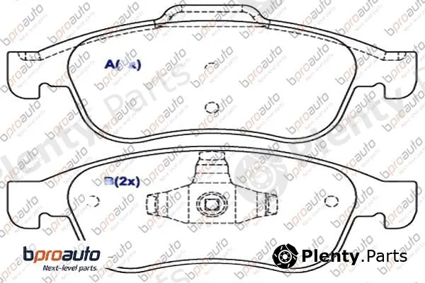 Bproauto 1BP30960AA — Brake Pad Set, disc brake