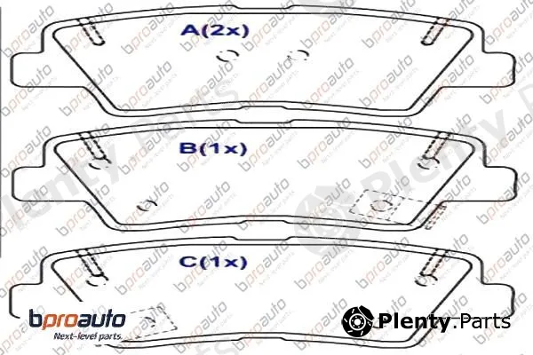Bproauto 1BP31091AA — Brake Pad Set, disc brake