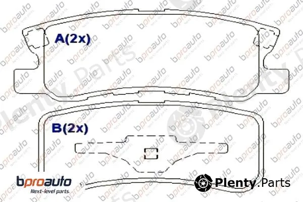 Bproauto 1BP30946AA — Brake Pad Set, disc brake
