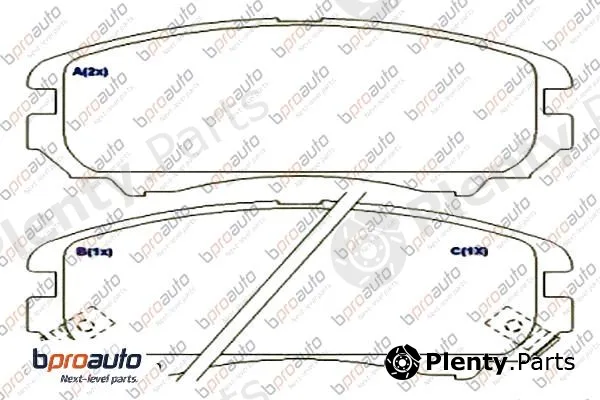 Bproauto 1BP30903AA — Brake Pad Set, disc brake