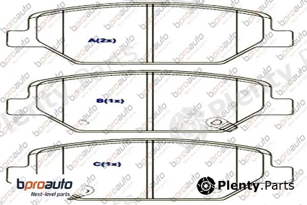 Bproauto 1BP31056AA — Brake Pad Set, disc brake