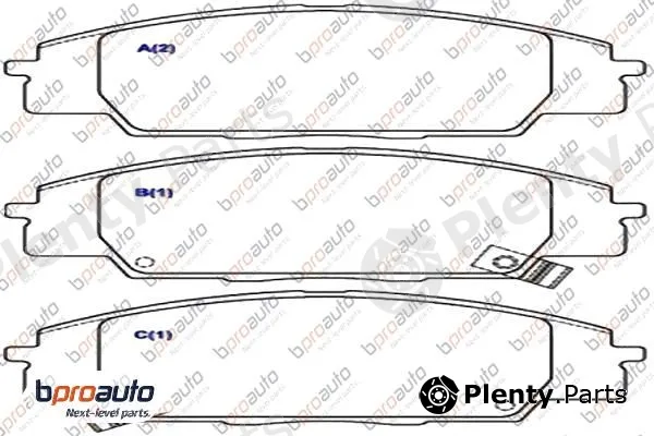 Bproauto 1BP31046AA — Brake Pad Set, disc brake