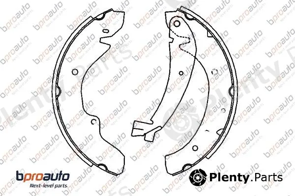 Bproauto 1BP31133AA — Brake Shoe Set