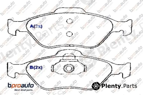 Bproauto 1BP30893AA — Brake Pad Set, disc brake