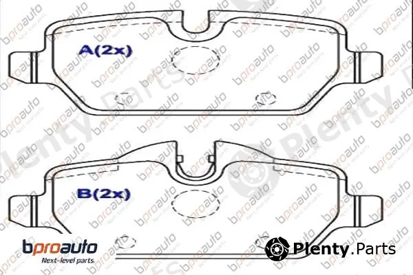 Bproauto 1BP30990AA — Brake Pad Set, disc brake
