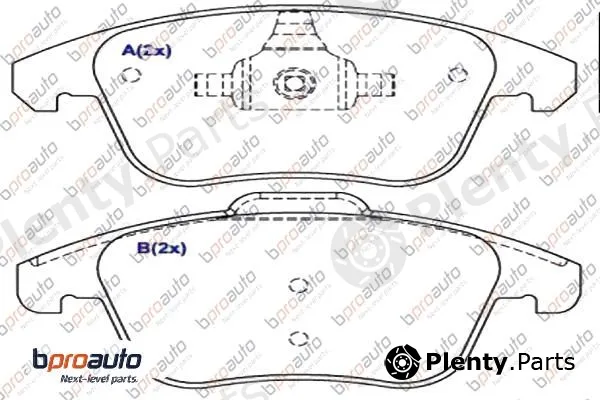 Bproauto 1BP31052AA — Brake Pad Set, disc brake