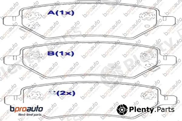 Bproauto 1BP30982AA — Brake Pad Set, disc brake