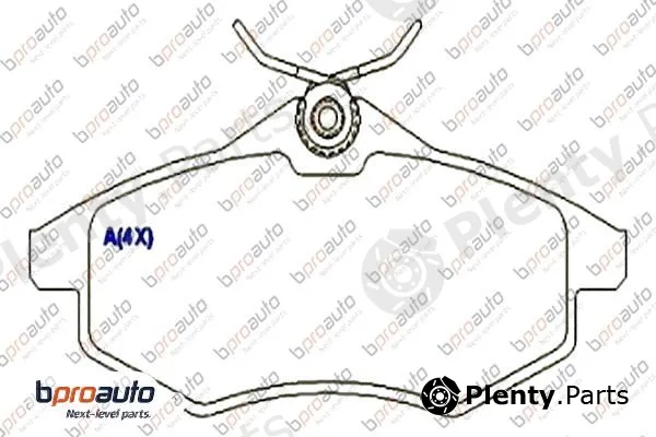 Bproauto 1BP30932AA — Brake Pad Set, disc brake