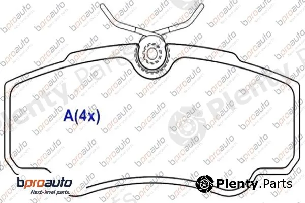 Bproauto 1BP31007AA — Brake Pad Set, disc brake