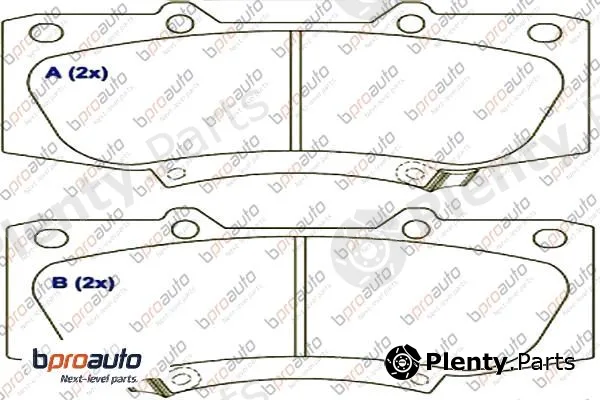 Bproauto 1BP31036AA — Brake Pad Set, disc brake