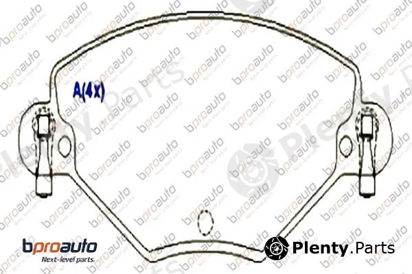 Bproauto 1BP30934AA — Brake Pad Set, disc brake