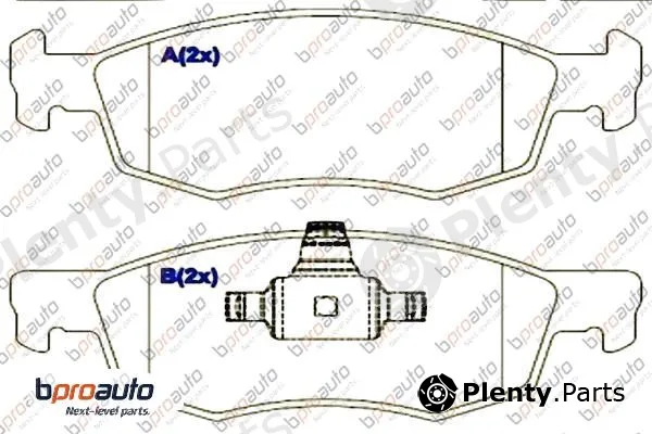 Bproauto 1BP31109AA — Brake Pad Set, disc brake