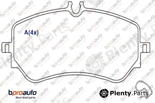 Bproauto 1BP30974AA — Brake Pad Set, disc brake