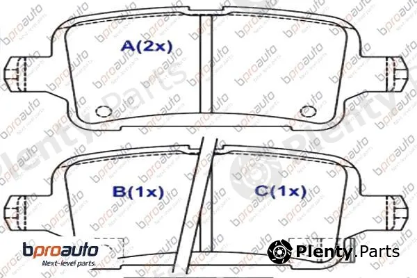Bproauto 1BP31042AA — Brake Pad Set, disc brake