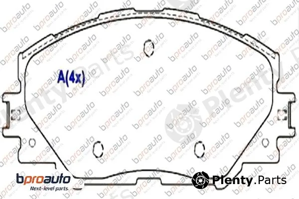 Bproauto 1BP31054AA — Brake Pad Set, disc brake