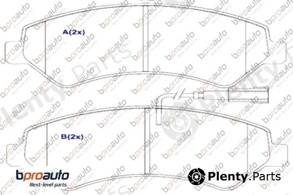 Bproauto 1BP31009AA — Brake Pad Set, disc brake