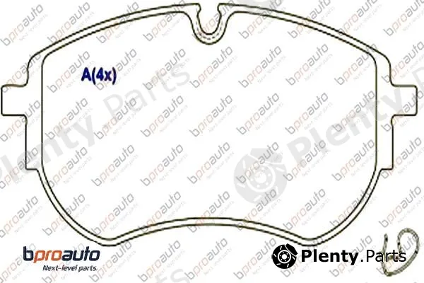 Bproauto 1BP30972AA — Brake Pad Set, disc brake